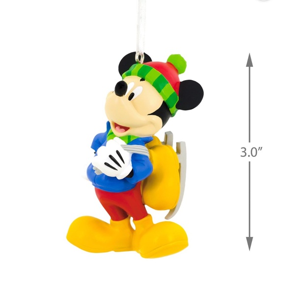 Vintage Hallmark DISNEY Mickey Mouse w/Ice Skates Christmas Ornament New in Box! - Picture 4 of 5